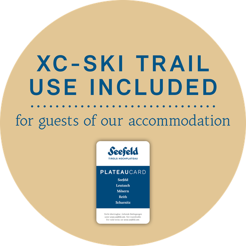 Cross-country trails included for our guests